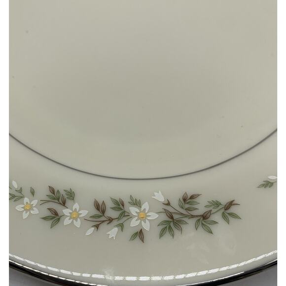 Vtg Lenox Brookdale 13 5/8” Oval Serving Platter Platinum Trim Retired - Picture 5 of 6